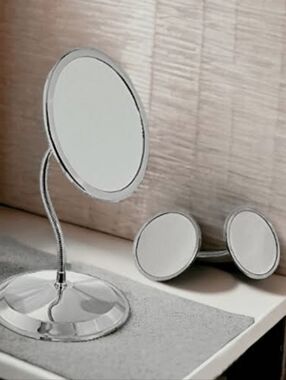 Zadro Gooseneck Makeup Mirror w/ Magnification 10x & 5x